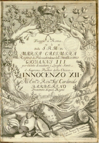Karta drukowana z księgi rzymskiej. Zdjęcie ze zbiorów i dzięki uprzejmości Biblioteca di Archeologia e Storia dell'Arte, Rzym.